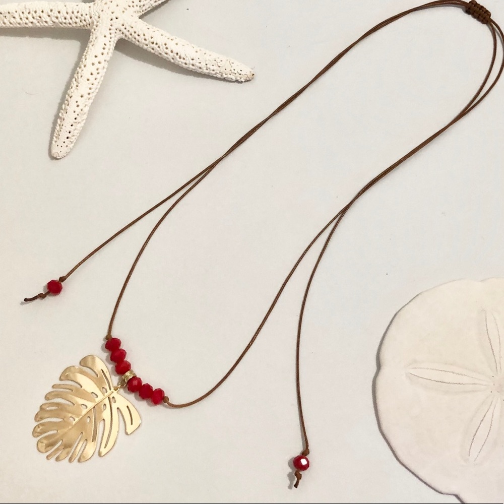 Reserved - Boho-chic adjustable necklace